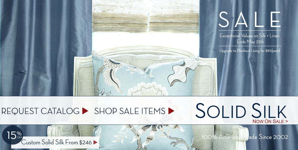 Custom Silk Drapery