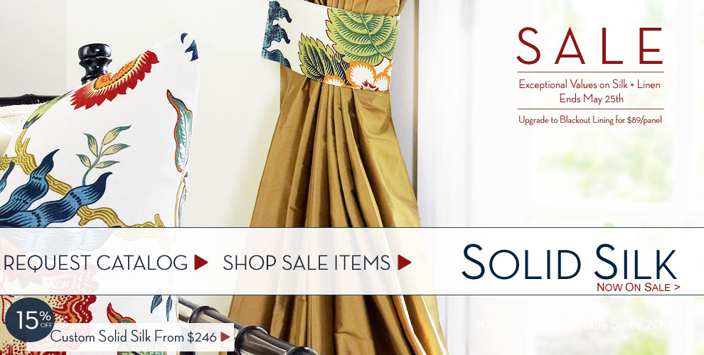 Custom Silk Drapery